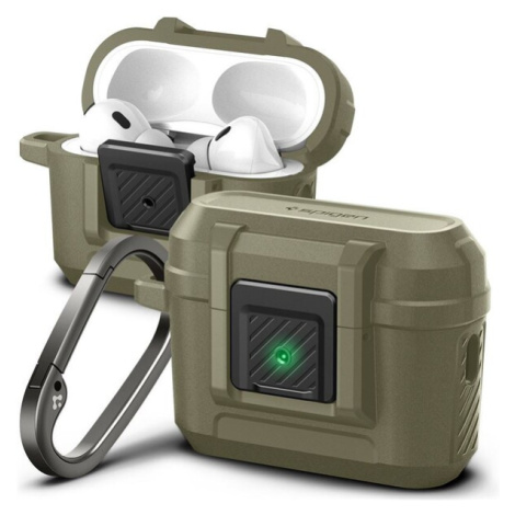 Spigen Lock Fit odolné pouzdro Apple AirPods Pro 2 gen. vintage khaki