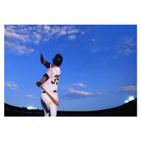 Umělecká fotografie Baseball player hitting ball out of, David Madison, (40 x 26.7 cm)