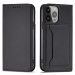 Magnetové pouzdro na karty iPhone 14 flip cover wallet stand black