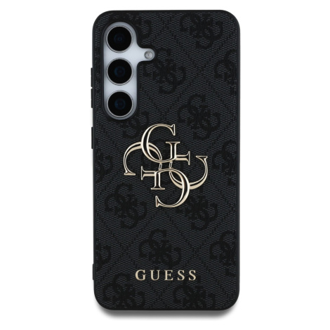 Zadní kryt Guess PU 4G Metal Logo pro Samsung Galaxy S25+, šedá