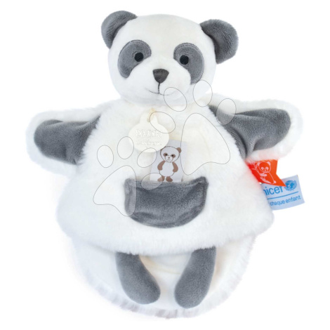 Plyšová panda na loutkové divadlo Panda Hand Puppet Unicef Collection Doudou et Compagnie v dárk