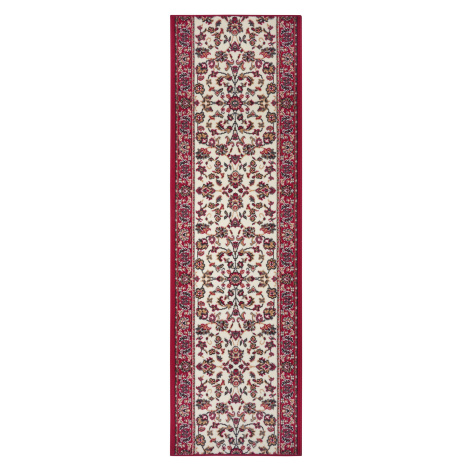 Hanse Home Collection koberce Běhoun Basic 105494 Red Creme - 80x300 cm