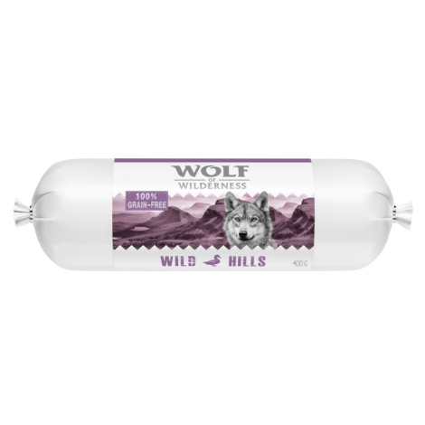 Wolf of Wilderness Adult 6 x 400 g - Wurst - Wild Hills - kachní