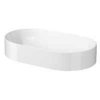 Cersanit Inverto umyvadlo na desku 60x35 cm bez otvoru pro baterii K671-009