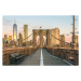 Fotografie Brooklyn Bridge and Lower Manhattan at, Onfokus, 40x26.7 cm