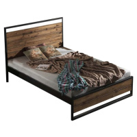 Dvoulůžková postel s roštem v černo-přírodní barvě 160x200 cm Ariane – Kalune Design