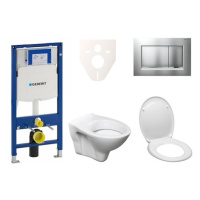 Cenově zvýhodněný závěsný WC set Geberit do lehkých stěn / předstěnová montáž+ WC S-Line S-line