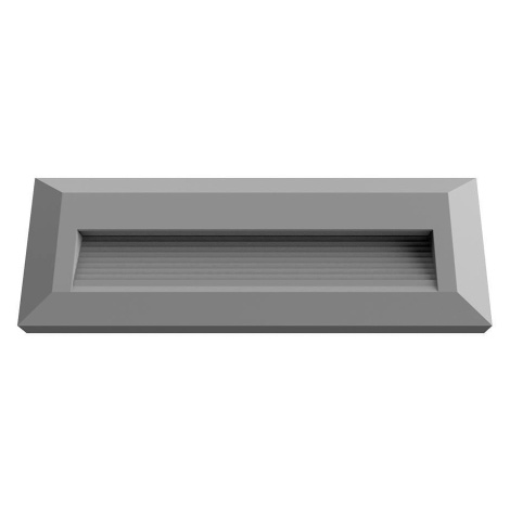 LED Step Light Rectangular Grey Optonica