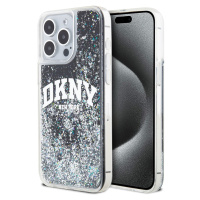 DKNY Liquid Glitter Arch Logo kryt iPhone 14 Pro Max černý