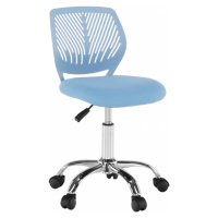 Tempo Kondela Dětská otočná židle SELVA, modrá/chrom + kupón KONDELA10 na okamžitou slevu 3% (ku
