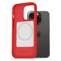 AlzaGuard Magsafe Silicone Case pro iPhone 15 Pro Max červený