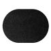 Kusový koberec Eton černý ovál 133 × 190 cm