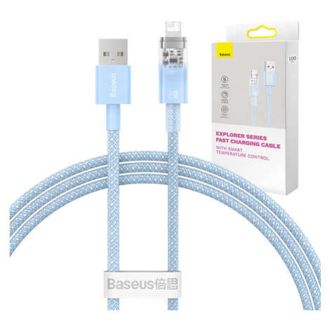 Kabel Fast Charging Cable Baseus Explorer USB to Lightning 2.4A 1m, blue (6932172628970)