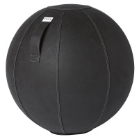 VLUV Sedací míč VEGA, veganská kůže, 600 - 650 mm, černá