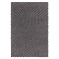 Antracitový vlněný koberec 200x290 cm Hague – Asiatic Carpets