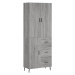 vidaXL Skříň highboard šedá sonoma 69,5 x 34 x 180 cm kompozitní dřevo