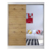 Šatní skříň CAMINO I šířka 150 cm - bílá/dub artisan
