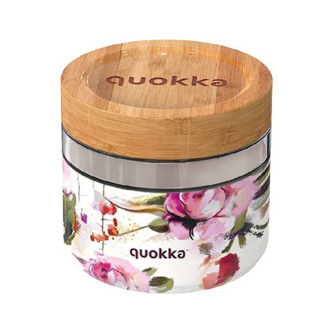 Quokka Skleněná dóza na potraviny Deli Flowers, 820 ml