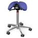 Sedlová židle Salli SwingFit Barva čalounění: Kůže - tmavě modrá #77158, Konstrukce: chromová + 
