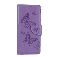 TopQ Pouzdro Xiaomi Redmi 12C knížkové Butterfly fialové 113207