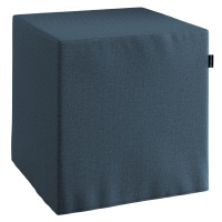 Dekoria Sedák Cube - kostka pevná 40x40x40, šedo-modrá, 40 x 40 x 40 cm, Etna, 705-30