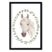 Pastelowe Love Plakát na zeď KONÍK do dětského pokoje Rozměr: 20 x 30 cm