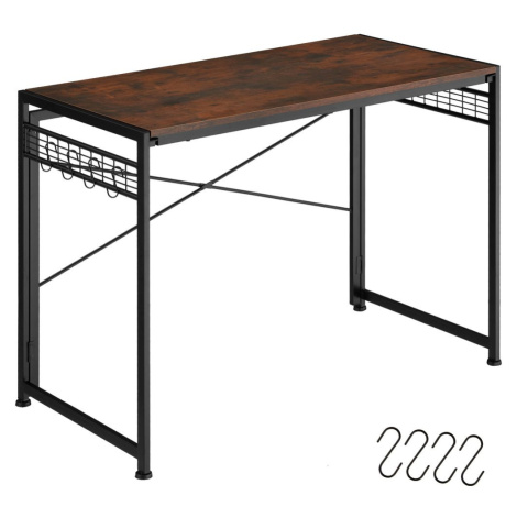 tectake 404660 psací stůl paterson 102x51x77cm - Industriální dřevo tmavé, rustikální - Industri