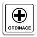 Accept Piktogram "ordinace VI" (80 × 80 mm) (bílá tabulka - černý tisk)