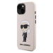 Pouzdro Karl Lagerfeld Liquid Silicone Ikonik NFT iPhone 15 růžové Růžová