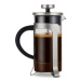 Konvička french press se stlačovacím sítkem 300 ml, stříbrná