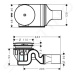 Hansgrohe 60067000 - Úplná sada s odtokovou soupravou Raindrain '90 XXL, chrom