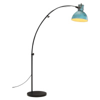 vidaXL Stojací lampa 25 W modrá patina 150 cm E27