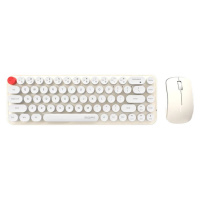 Klávesnice Wireless keyboard + mouse set MOFII Bean 2.4G (White-Beige) (6950125750134)