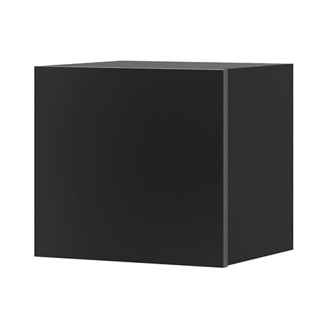 ArtGiB Závěsná skříňka CALABRINI C-03 | černá/černý lesk