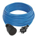 EMOS Silikonový prodlužovací kabel s 1 zásuvkou PURPURO 20 m modrý