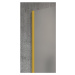 Gelco VARIO GOLD MATT jednodílná sprchová zástěna k instalaci ke stěně, čiré sklo, 1400 mm