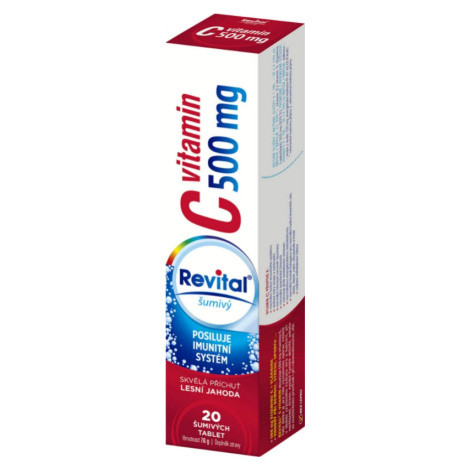 Revital C vitamin 500 mg Lesní jahoda 20 šumivých tablet