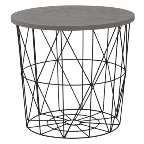 Přístavný stolek PERSEFONA černá/šedá
