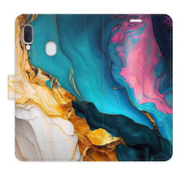 iSaprio Flip pouzdro Colourful Marble pro Samsung Galaxy A20e