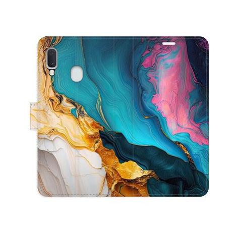 iSaprio Flip pouzdro Colourful Marble pro Samsung Galaxy A20e