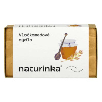 Přírodní vločkomedové peelingové mýdlo Naturinka 110 g