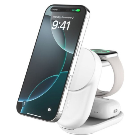 Belkin UltraCharge™ Qi2 25W 3v1 MagSafe nabíječka pro iPhone/Apple Watch/AirPods bílá