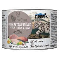 Tundra Cat Kitten kuře, krůta a pstruh 6× 200 g