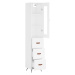 vidaXL Skříň highboard bílá 34,5 x 34 x 180 cm kompozitní dřevo