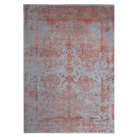 Diamond Carpets koberce Ručně vázaný kusový koberec Diamond DC-JK ROUND Silver/orange - 140x200 