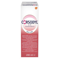 Corsodyl ústní voda 0.1% 200 ml