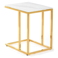 HowHomely Konferenční stolek LURUS 40x50 cm zlatá