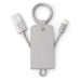 iWant PU Leather klíčenka USB-A to Lightning stříbrná