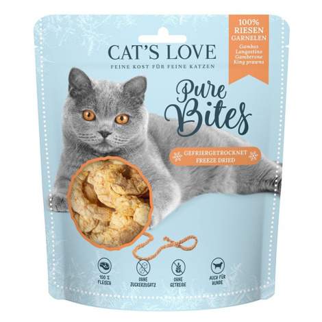Cat's Love Pure Bites obří garnát, 25 g