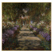 Obrazová reprodukce Allee in the garden of Giverny, Monet, Claude, 40 × 40 cm